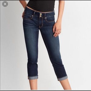 American Eagle Artist Crop Jean Blue size 10